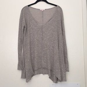 Light Gray Flowy Sweater